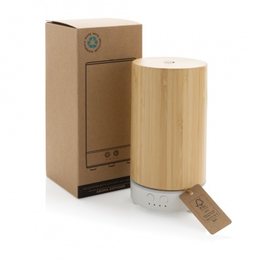 Logo trade promotional products image of: RCS recycled plastic and bamboo aroma diffuser